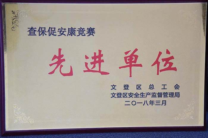 牌.jpg 壹定发工具集团公司再获安全生产殊荣(图5)